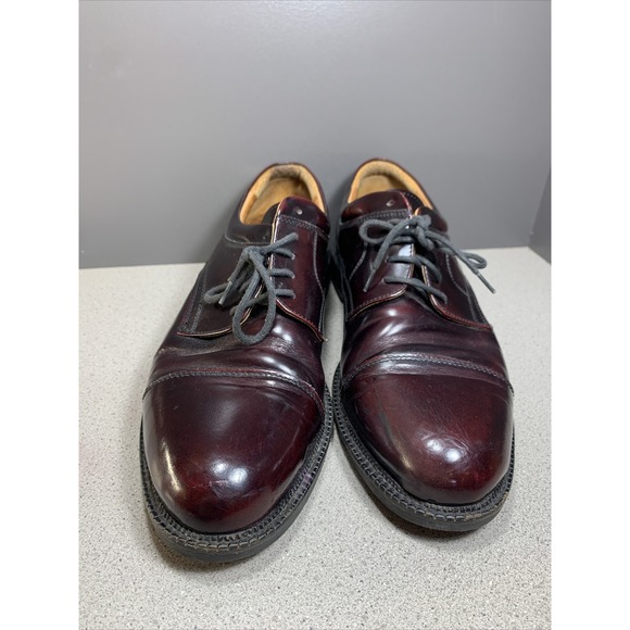 Johnston Murphy Passport Burgundy Leather Cap Toe‎ Lace Up Oxfords Men\'s 10 M main image 8